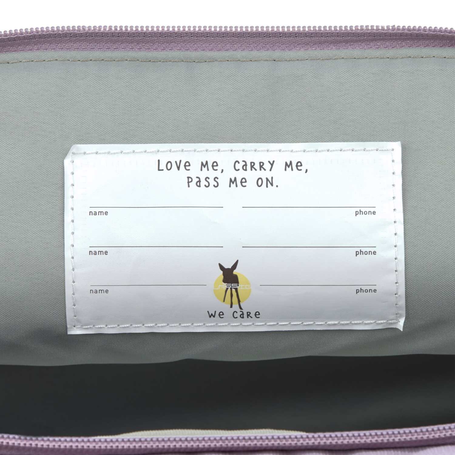 Lässig Kinderrucksack - Mini Rolltop Backpack Little Gang, lilac