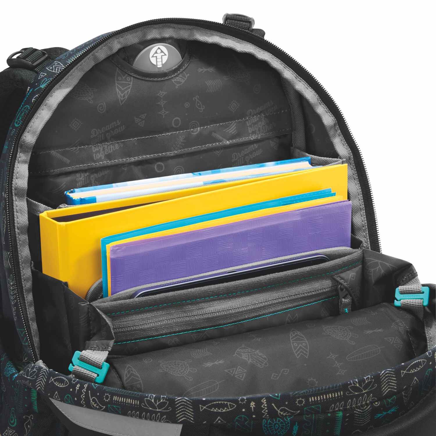 coocazoo Schulrucksack-Set MATE Humedica, Free Spirit, 3-tlg.