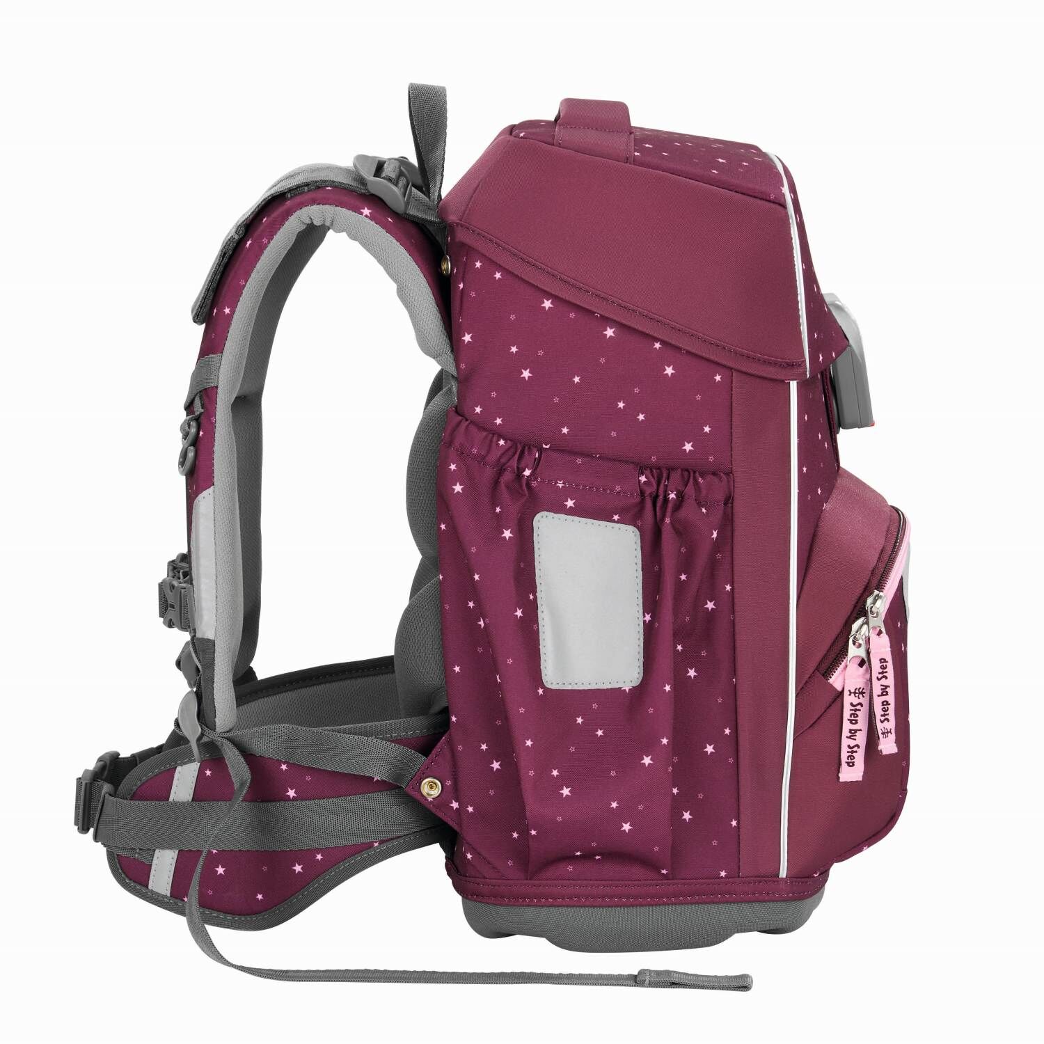 Step by Step BASIS Schulranzen-Set „Berry Stars“, 4-teilig