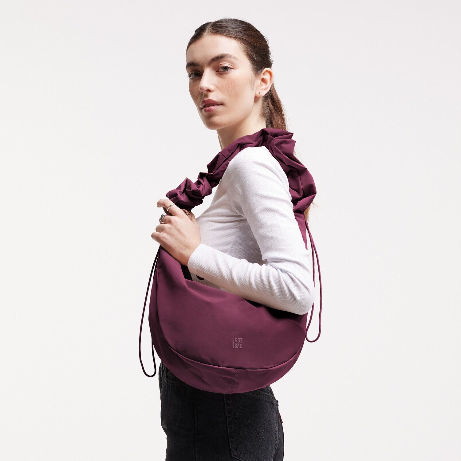 GOT BAG Umhängetasche MOON BAG RUFFLE MONOCHROME kraken