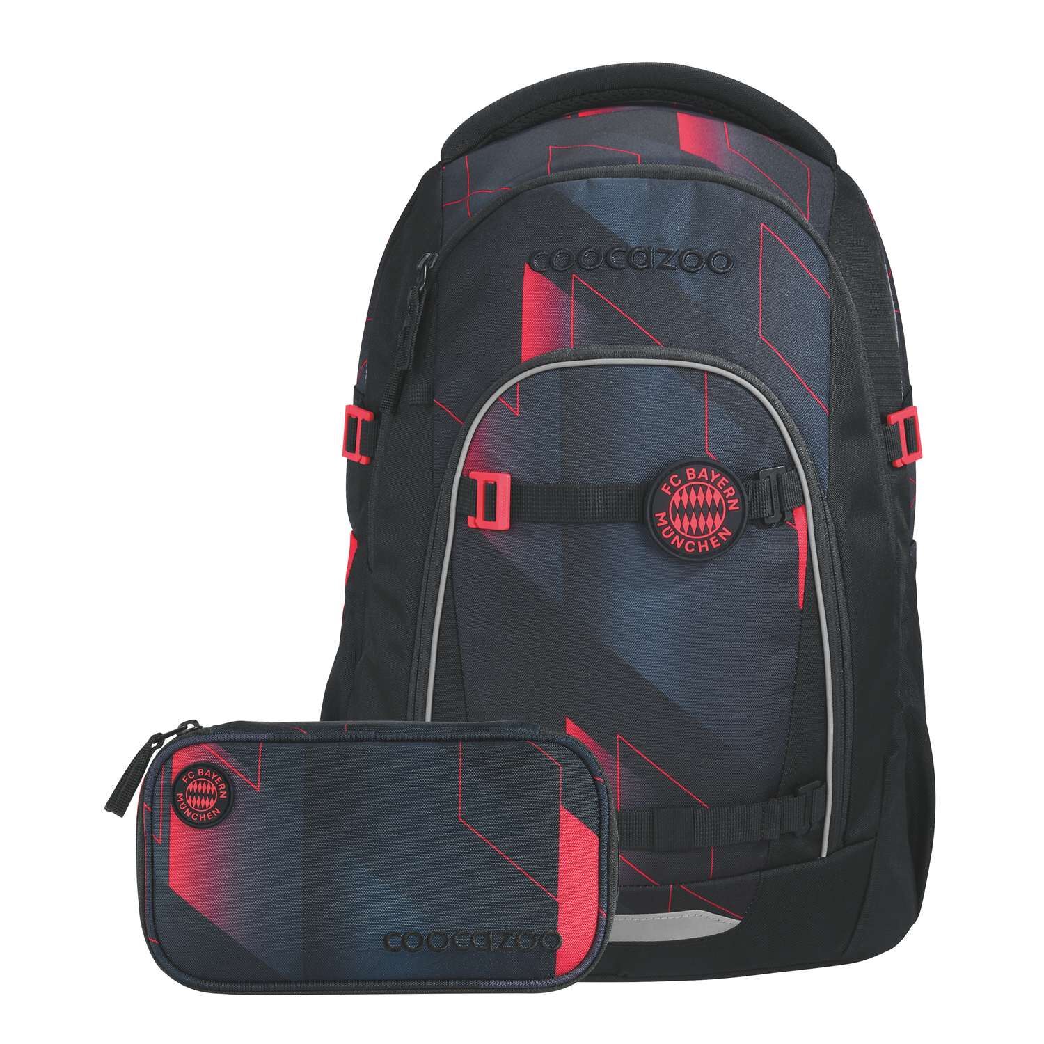 coocazoo Schulrucksack-Set MATE FC Bayern, Stern des Südens, 2-tlg.