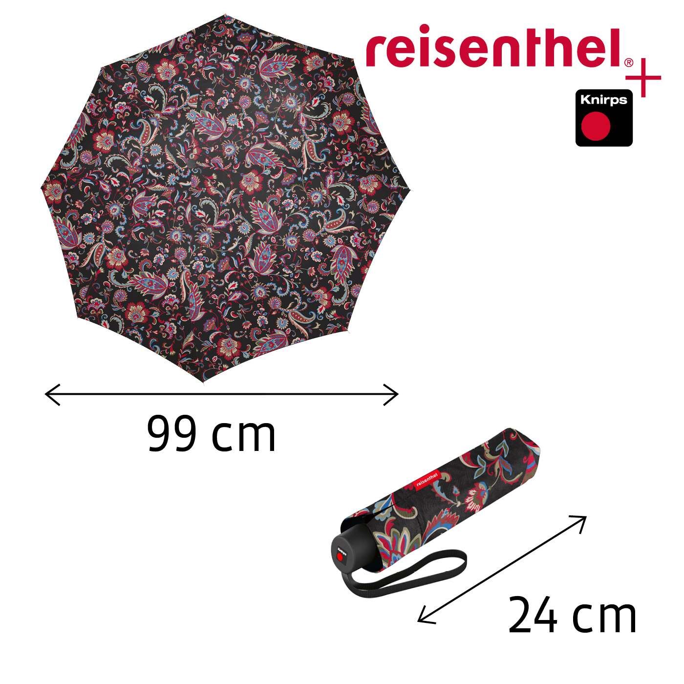 reisenthel Regenschirm umbrella pocket classic paisley black