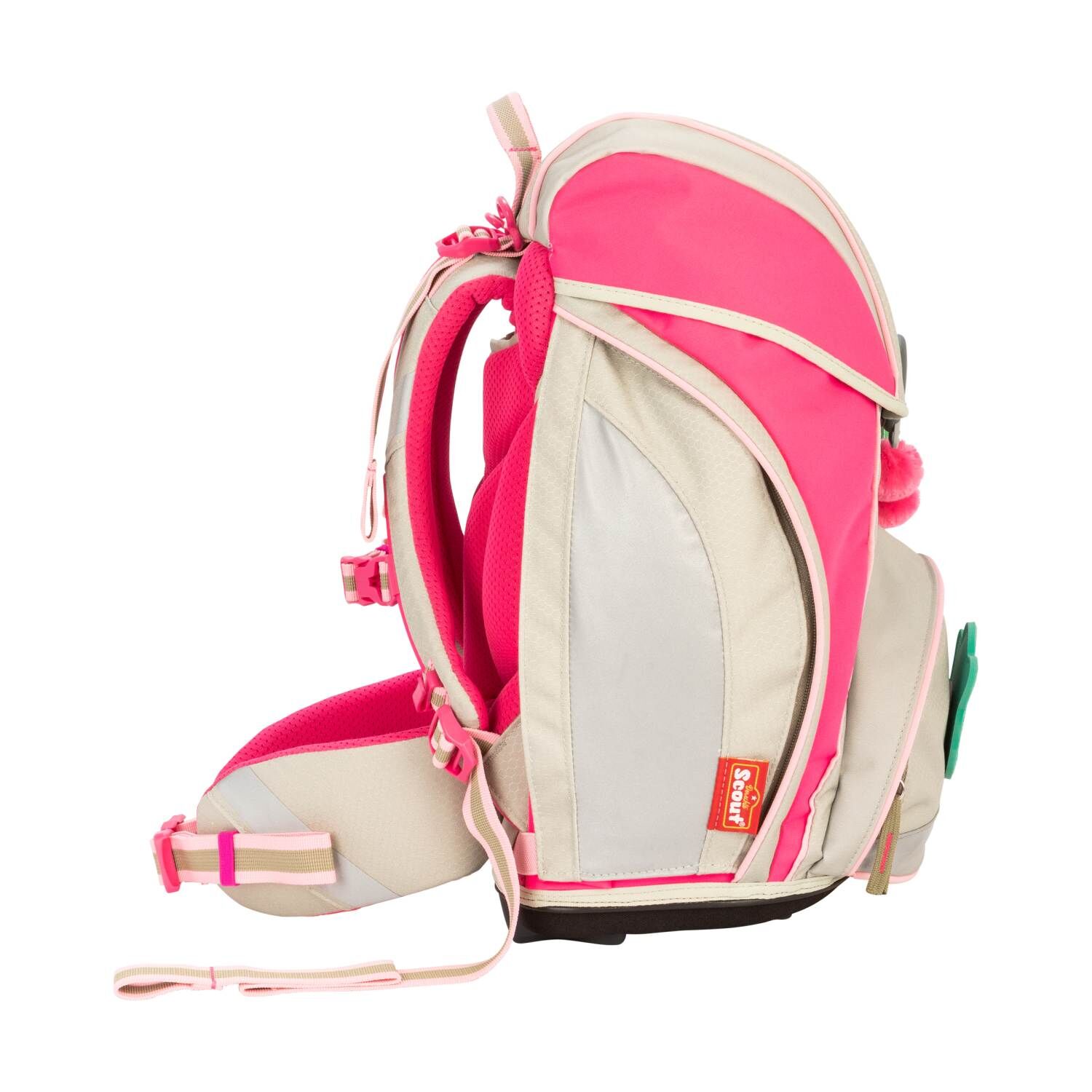 Scout Alpha DIN Pink Cherry Schulranzen-Set 4-teilig