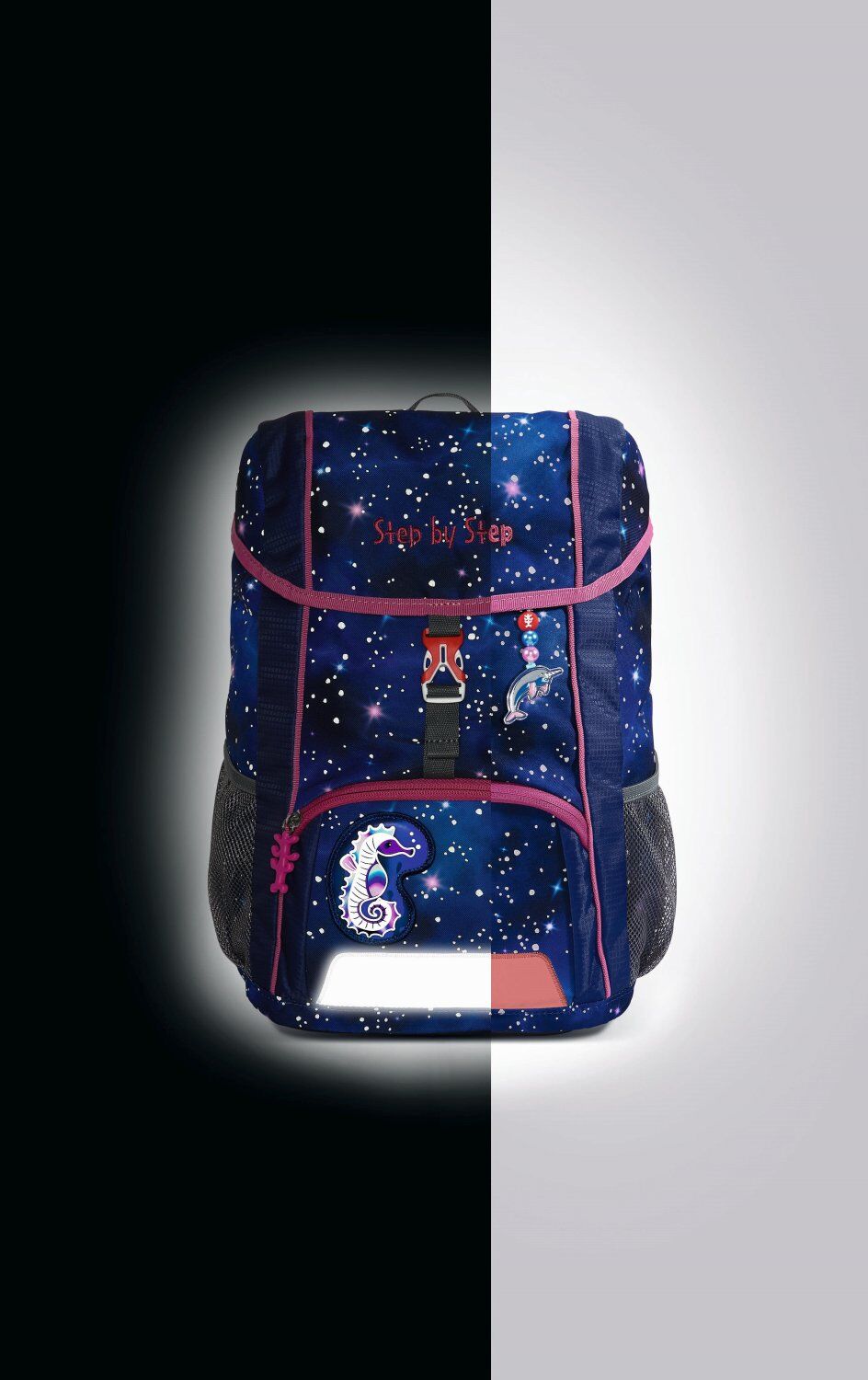 Step by Step KID REFLECT Rucksack-Set "Star Seahorse Zoe", 3-teilig