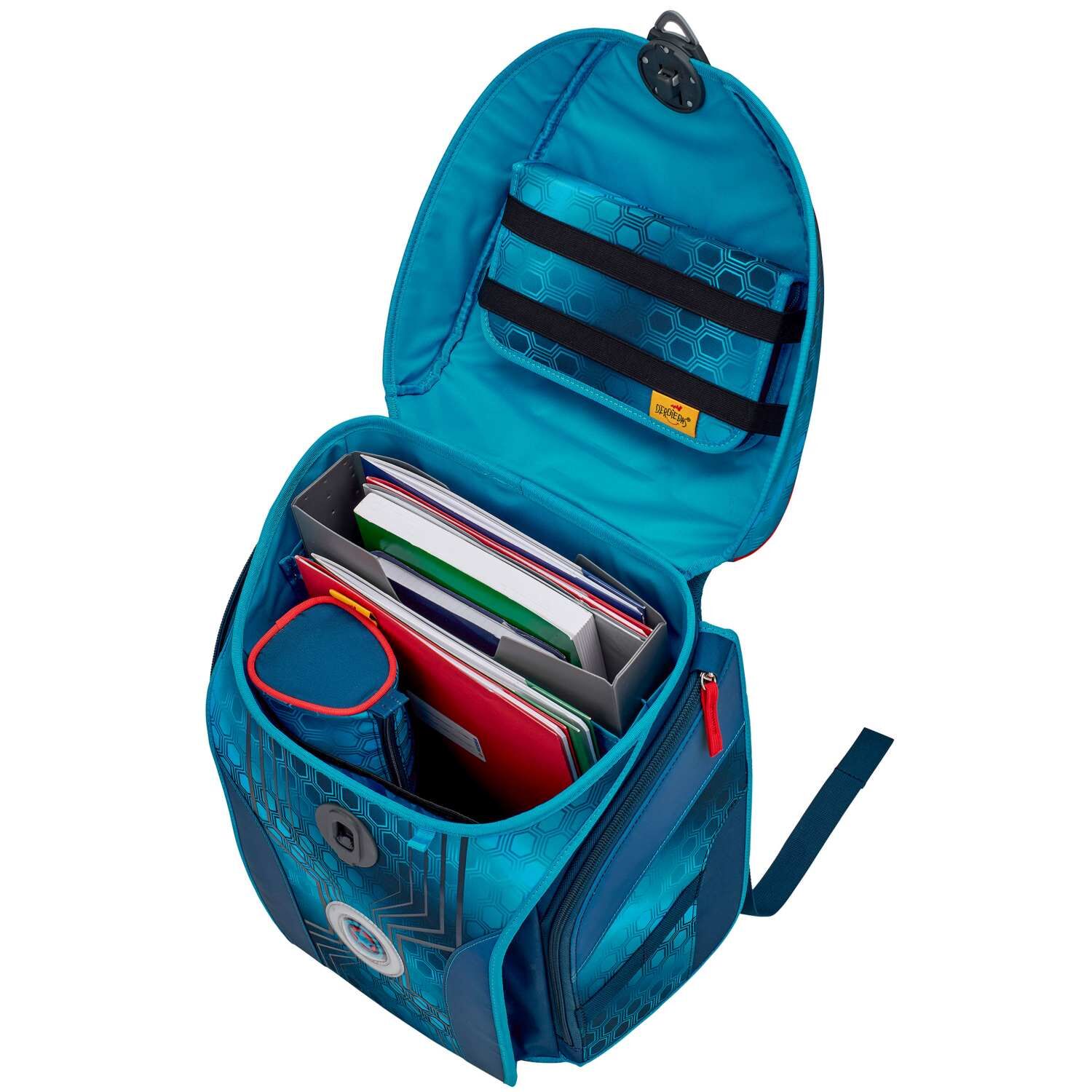 DerDieDas Ergoflex MAX Schulranzen-Set Exklusiv LED HAPPY MONSTER