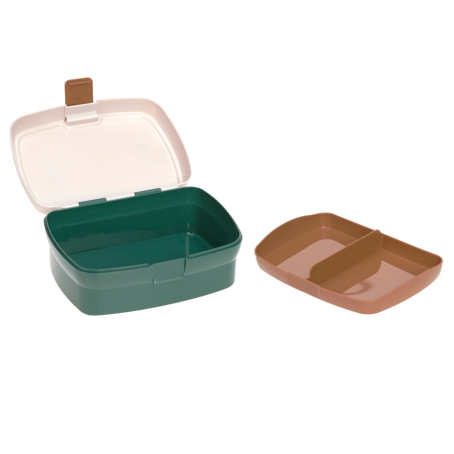 Lässig Brotdose & Trinkflasche Set - Lunch Set, Little Gang Smile milky/ocean green