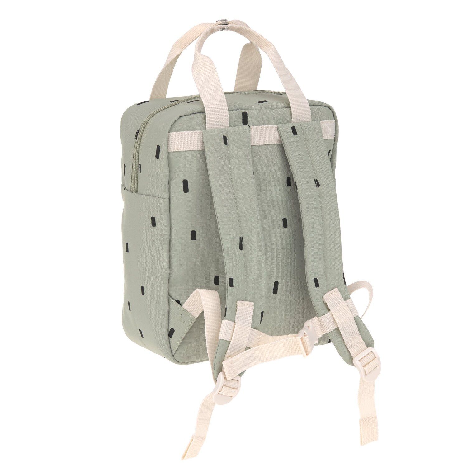 Lässig Kindergartenrucksack - Mini Square Happy Prints light olive