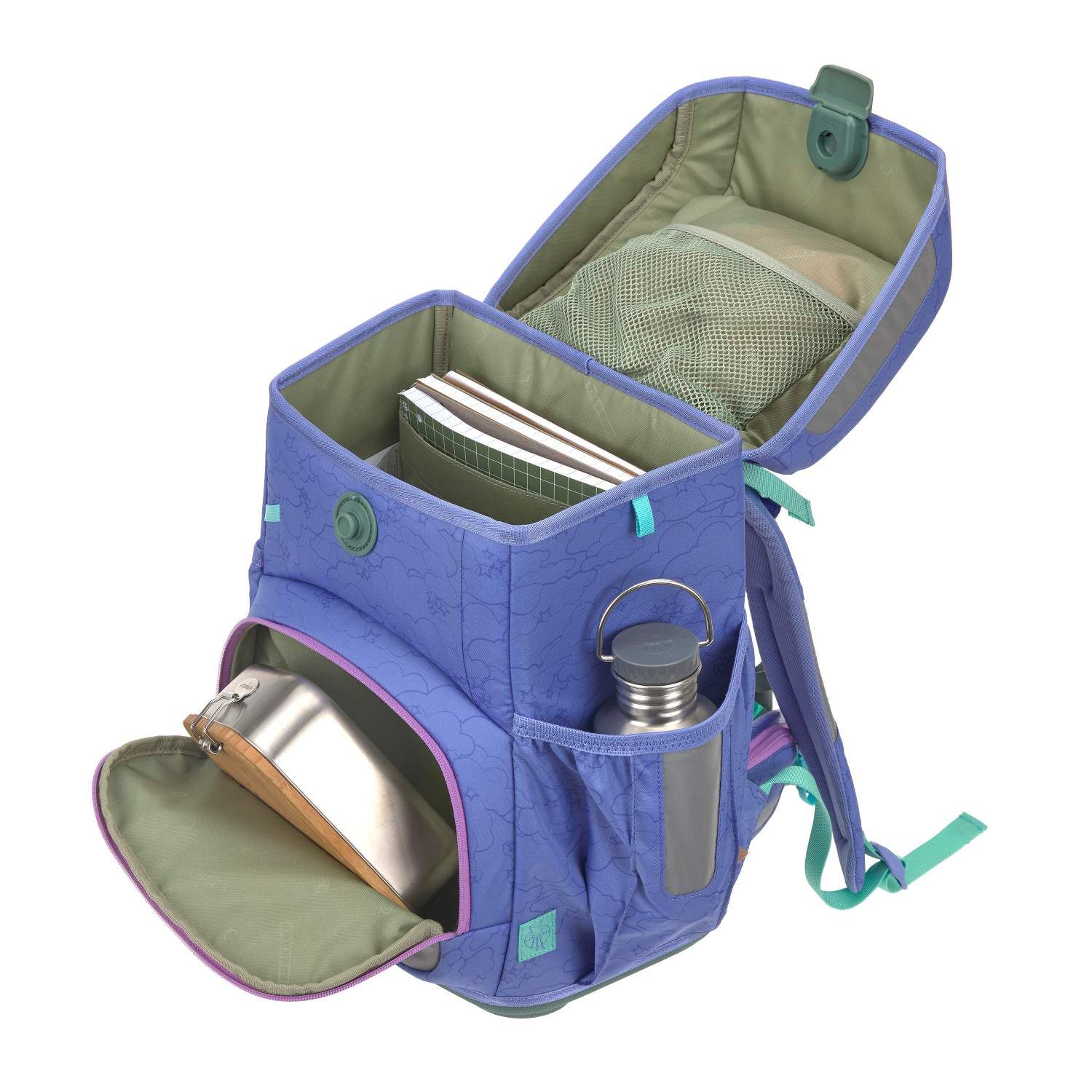 Lässig Schulranzen-Set Light, Unique Cloud lilac