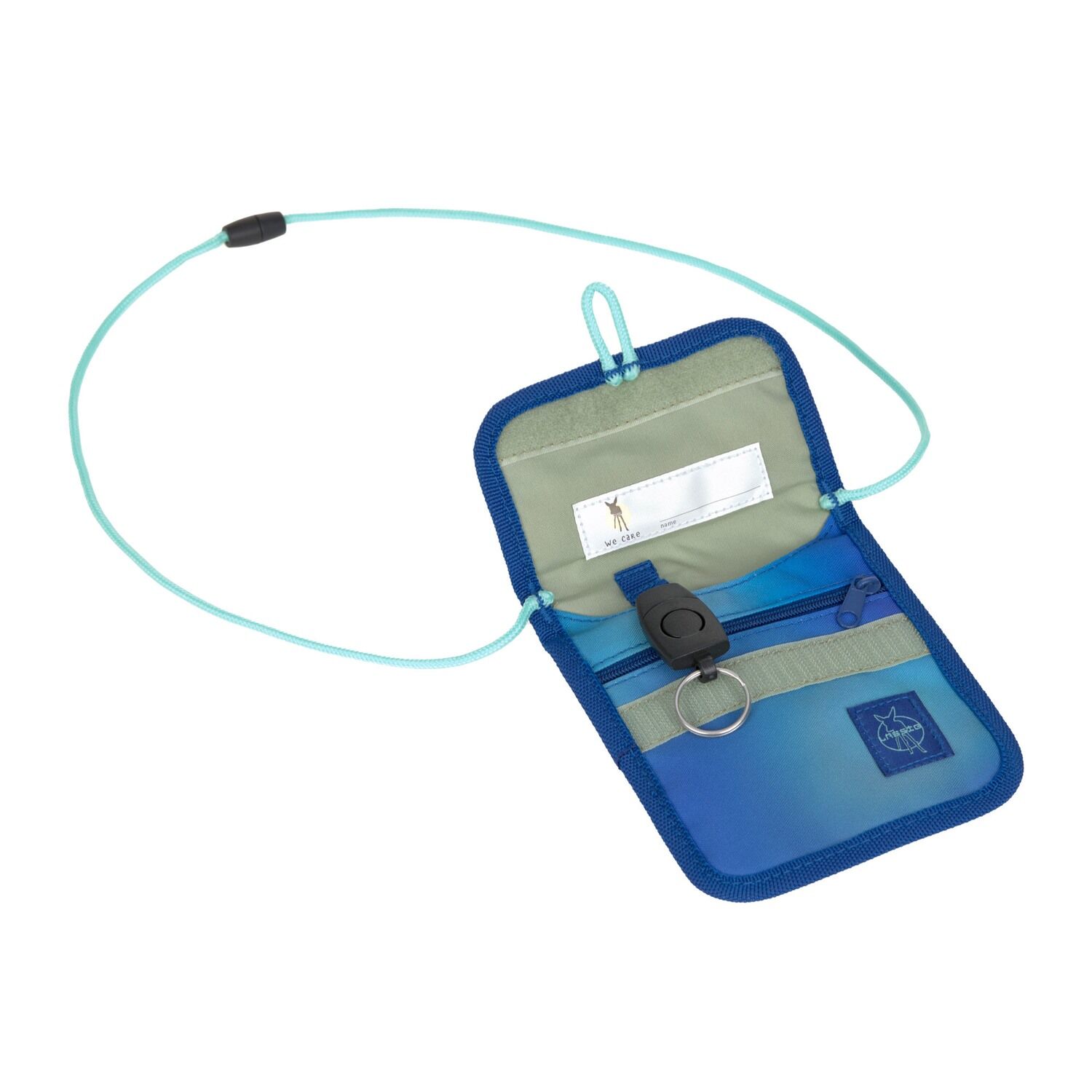 Lässig Schulranzen Set 7-teilig, Boxy gradient green/blue