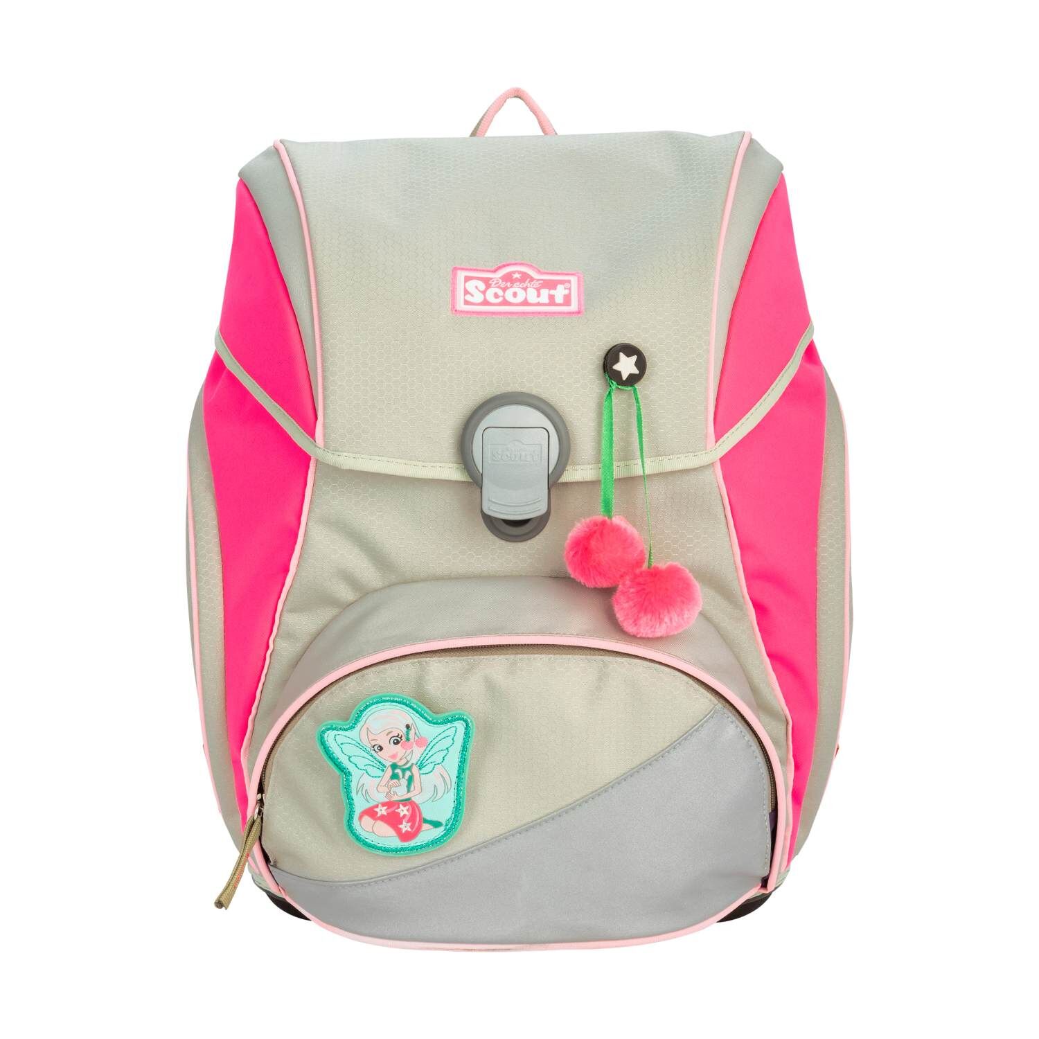 Scout Alpha DIN Pink Cherry Schulranzen-Set 4-teilig