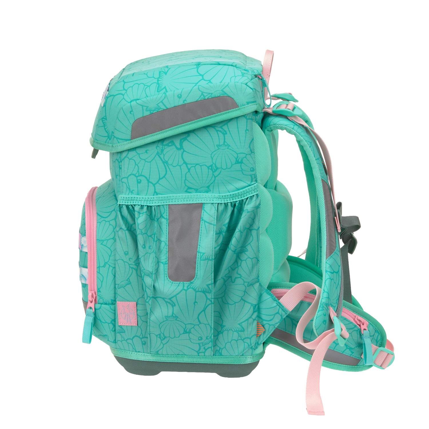 Lässig Schulranzen-Set Light, Unique Seashell turqouise