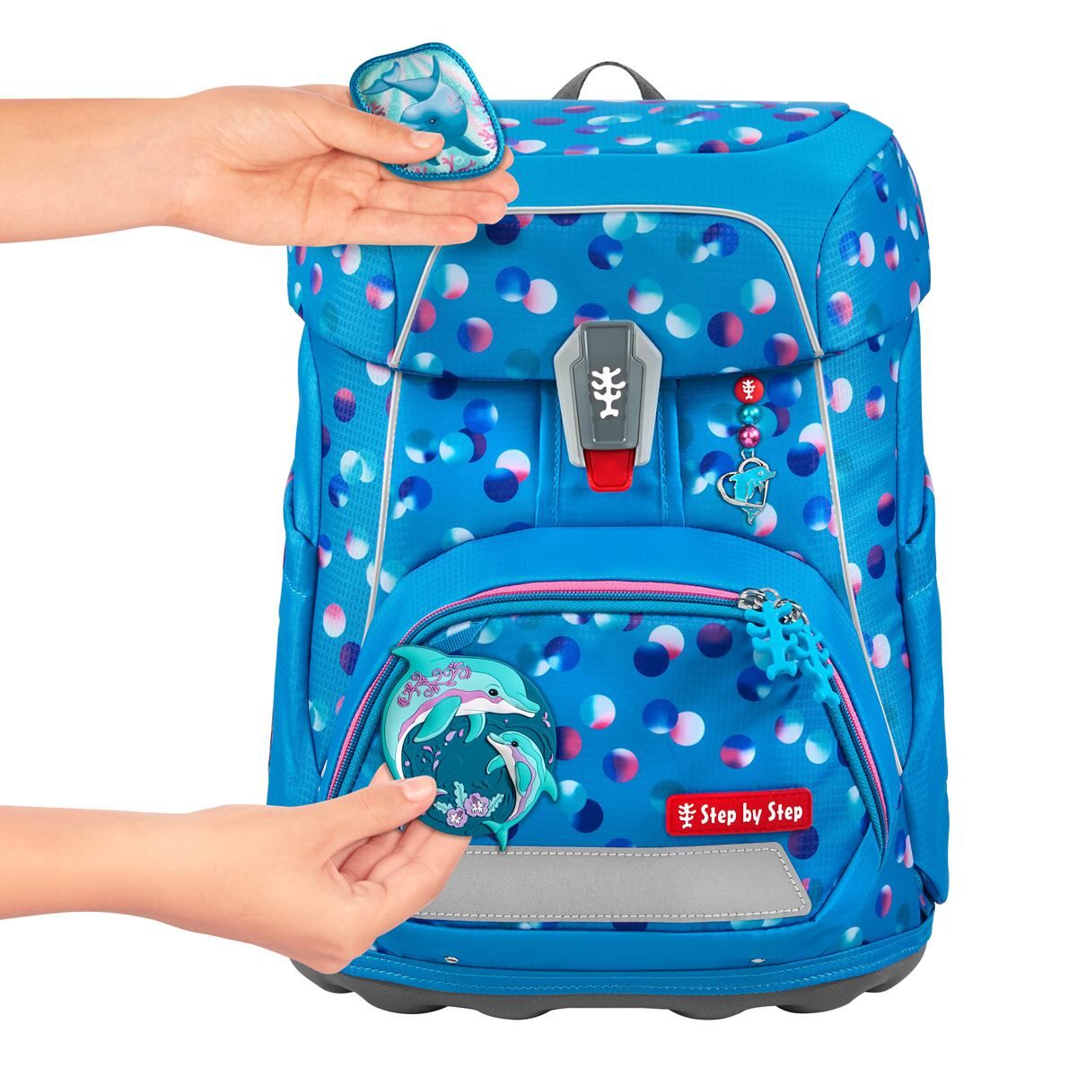 Step by Step FIT Schulranzen-Set "Dolphin Finja", 5-teilig