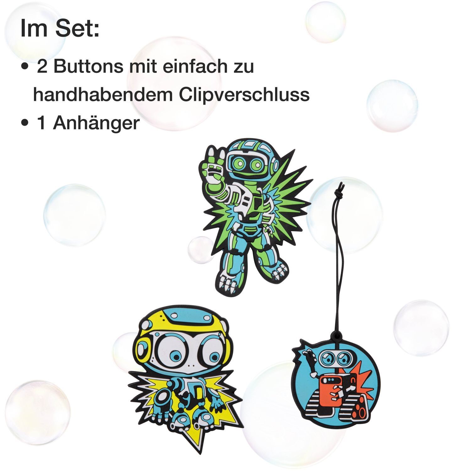 DerDieDas ErgoFlex Easy Superflash Schulranzenset 5 teilig Blue Robot
