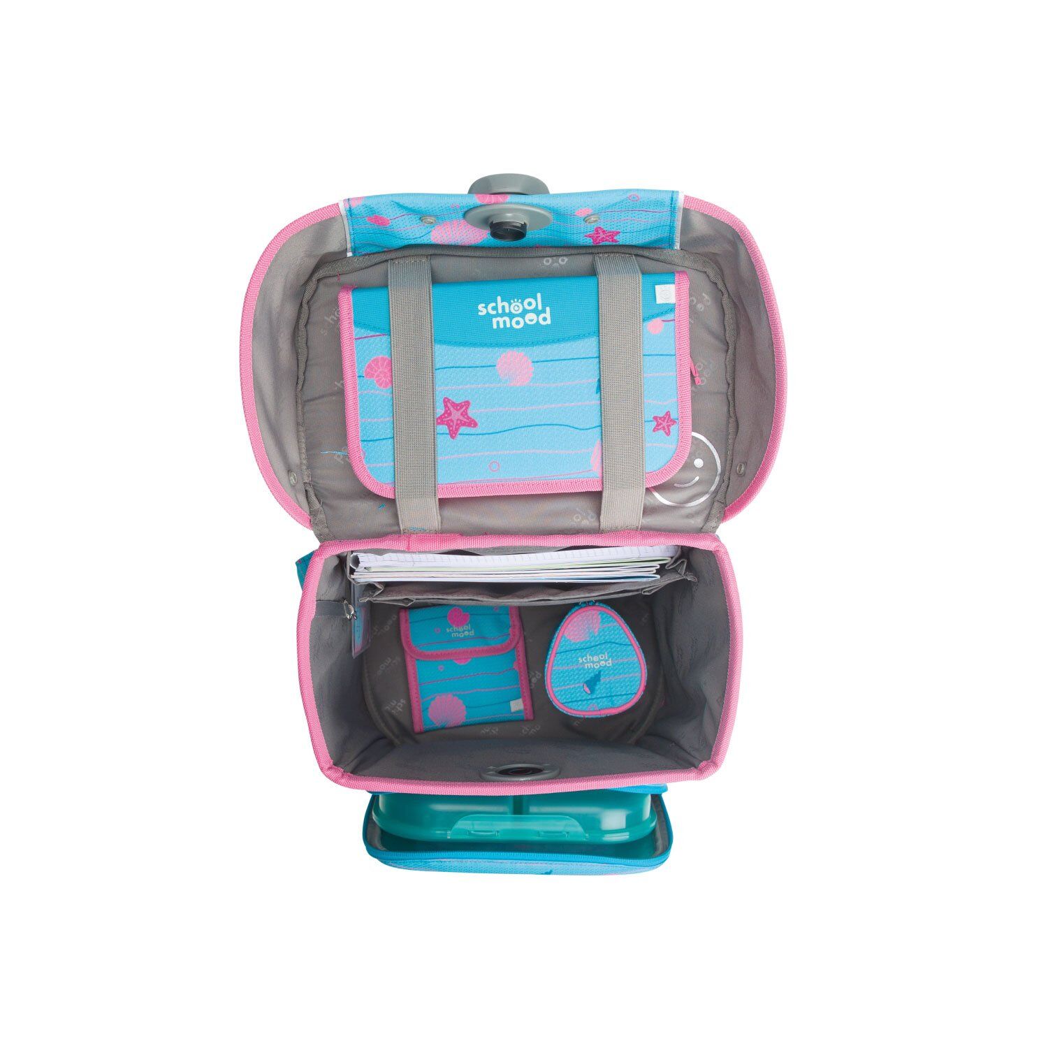 School Mood Champion Maxx Pro Lilly (Meerjungfrau), 7-tlg. Schulranzenset