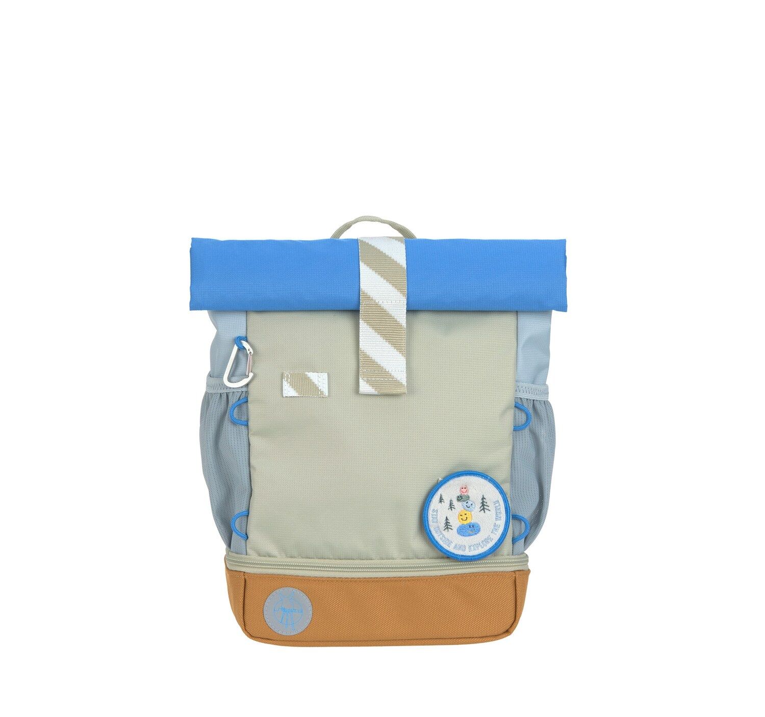 Lässig Kinderrucksack - Mini Rolltop Backpack Sunny Explorer, Grün Blau