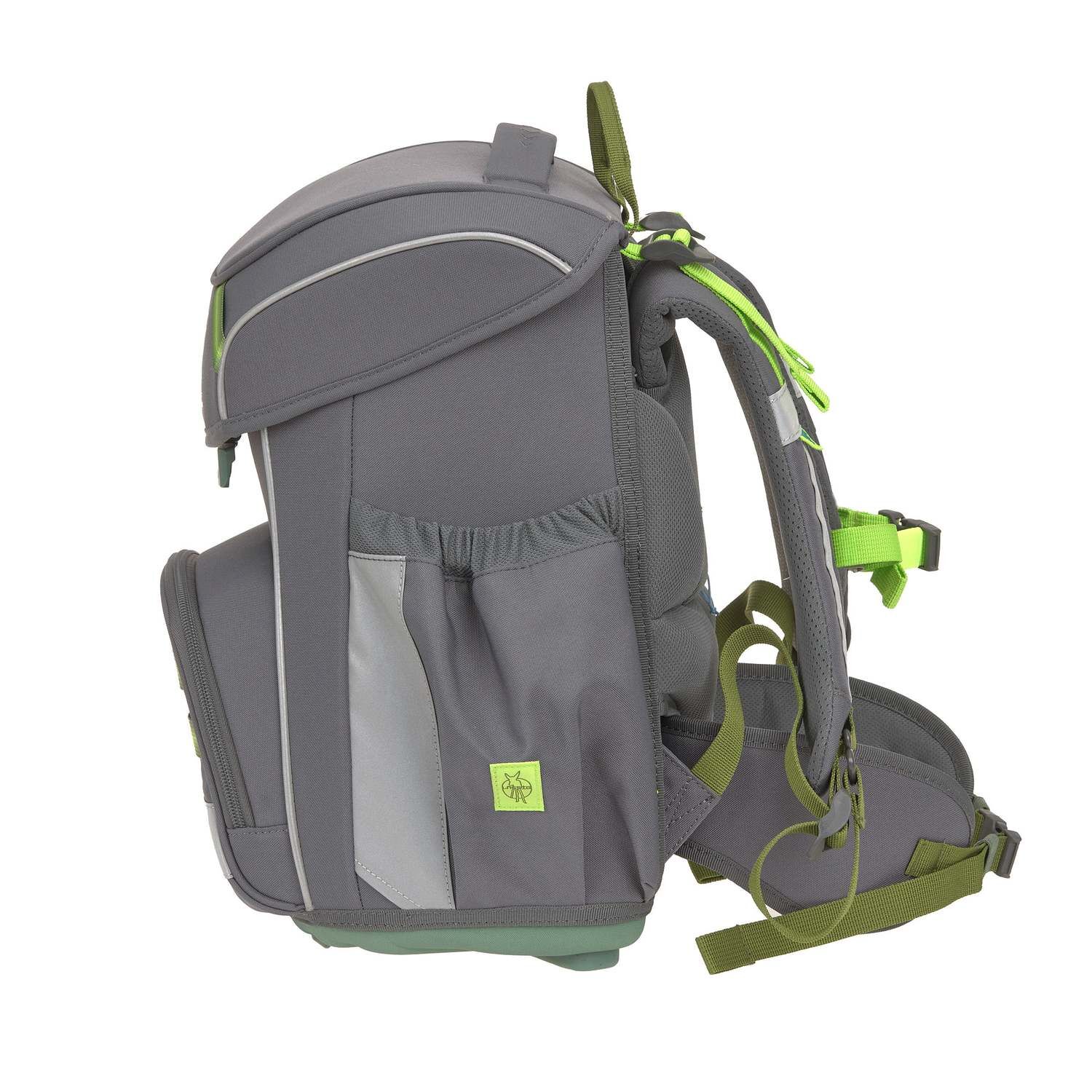 Lässig Schulranzen Set 7-teilig, Slim Unique anthracite