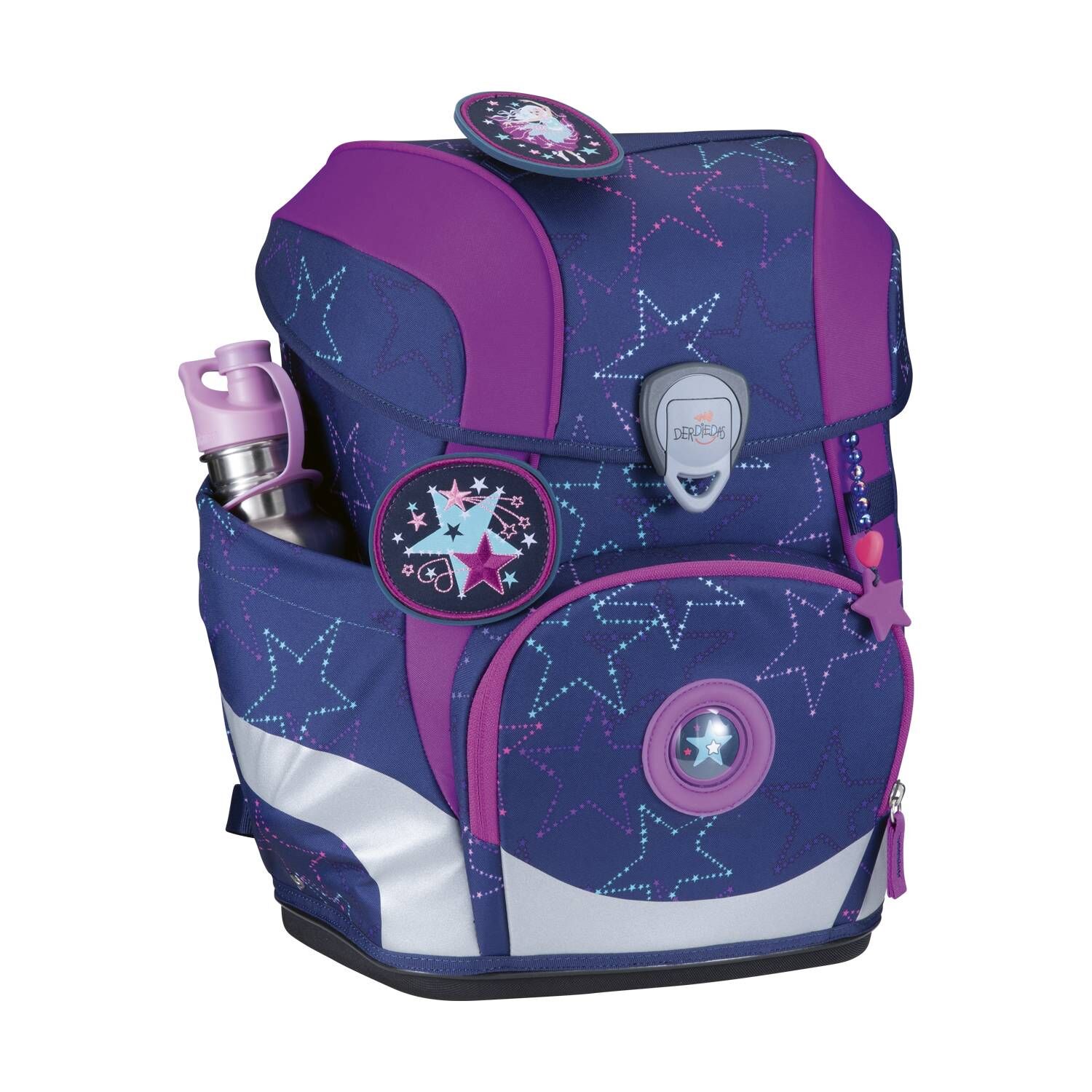 DerDieDas ErgoFlex Tiny LED Dancing Star Schulranzen-Set 5-teilig