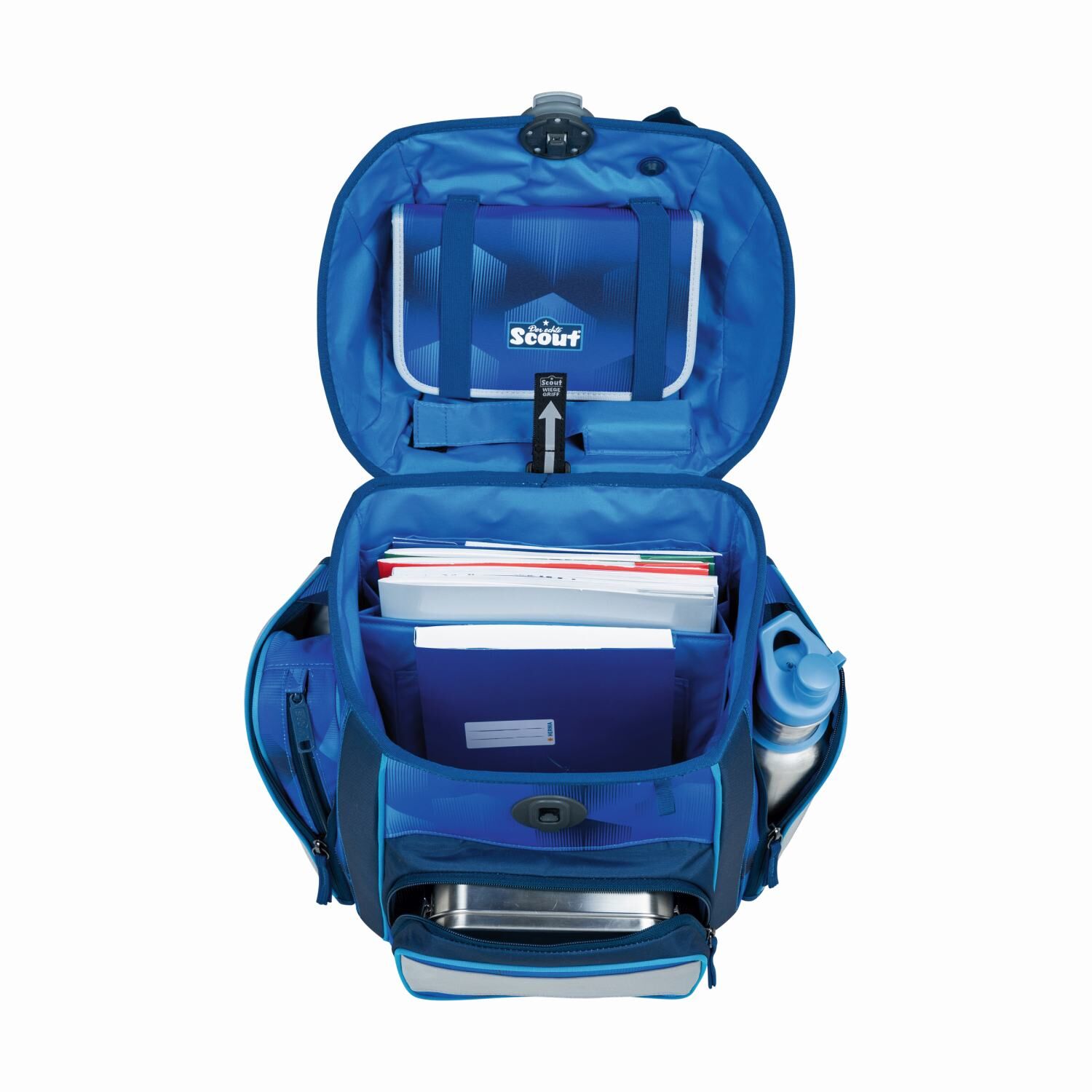 Scout Genius Exklusiv Safety Light Funny Freaks Schulranzen-Set 5-teilig