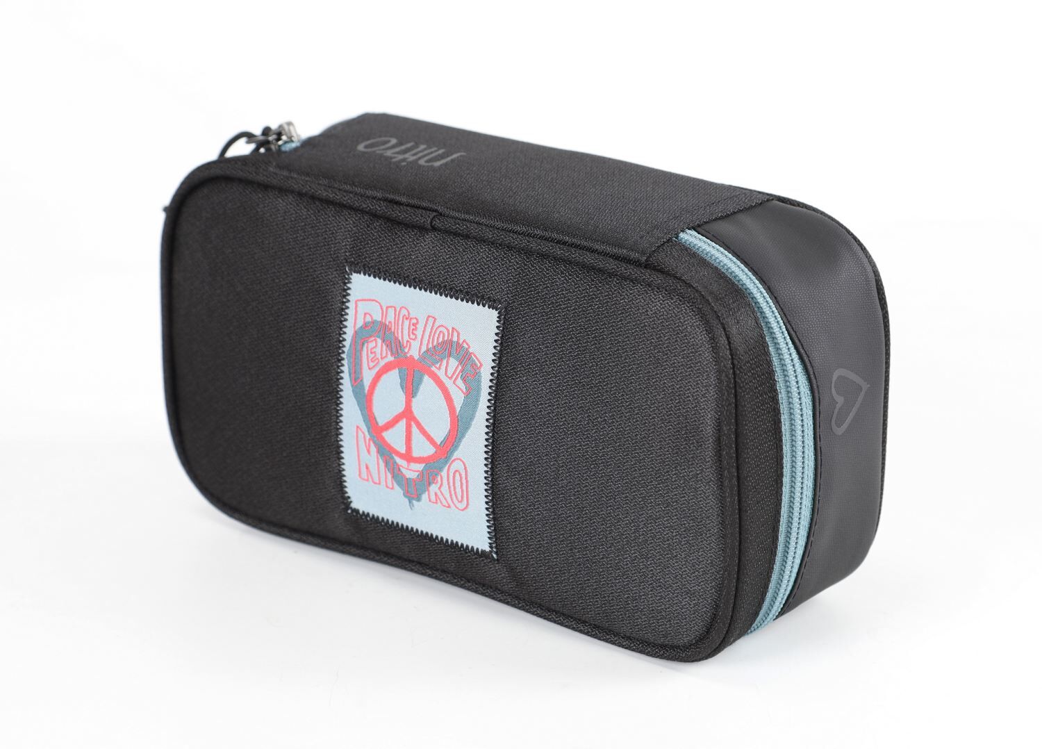 Nitro Mäppchen PENCIL CASE XL Peace Love Nitro schwarz