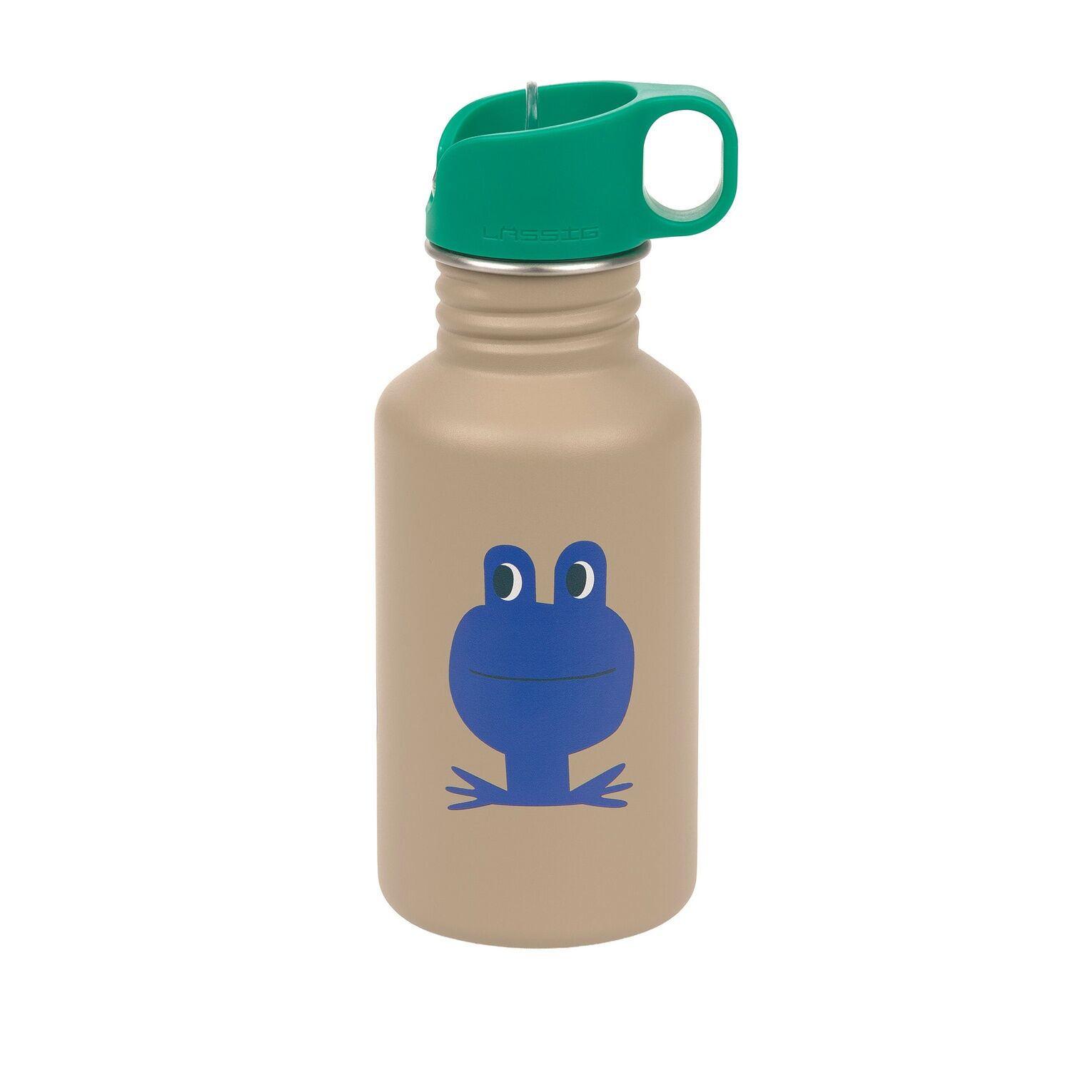 Lässig Trinkflasche Kinder - Edelstahl, Happy Trails Frog