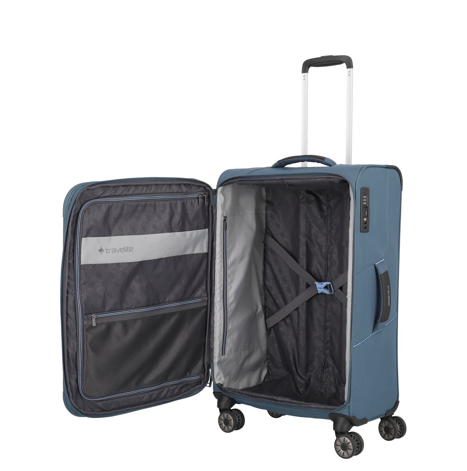 Travelite Koffer SKAII 4w Trolley M, Panoramablau