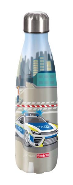 Step by Step Isolierte Edelstahl-Trinkflasche "Police Car Cody"
