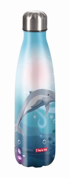 Step by Step Isolierte Edelstahl-Trinkflasche "Dolphin Pippa"